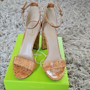 Sam Edelman Cork Block Heel Sandals